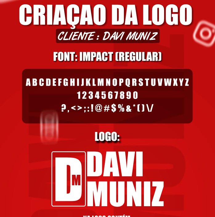 Davi Muniz, criação de logotipo